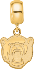 Sterling Silver Gold-plated LogoArt Baylor University Small Dangle Bead Charm