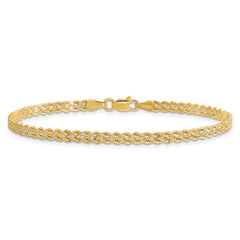 14K 3.0mm Wide Diamond-Cut Double Rope Chain