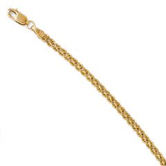 Leslie's 14K 3.0mm Wide Diamond Cut Double Rope