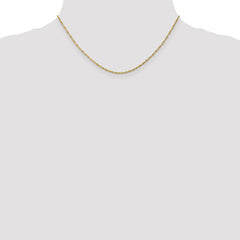 10K Yellow Gold Singapore Chain Necklace, Polished Unisex Elegance