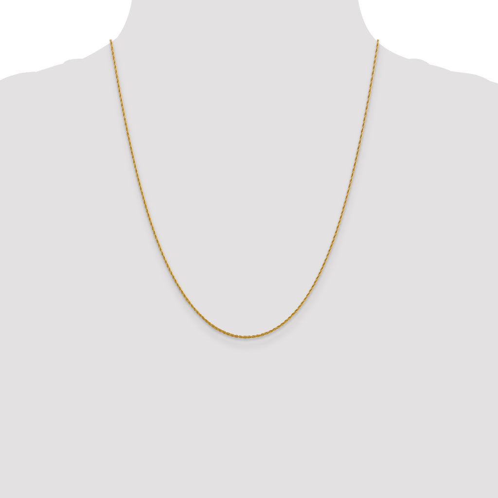Loose Rope Chain in 10K Yellow Gold, 1.2mm