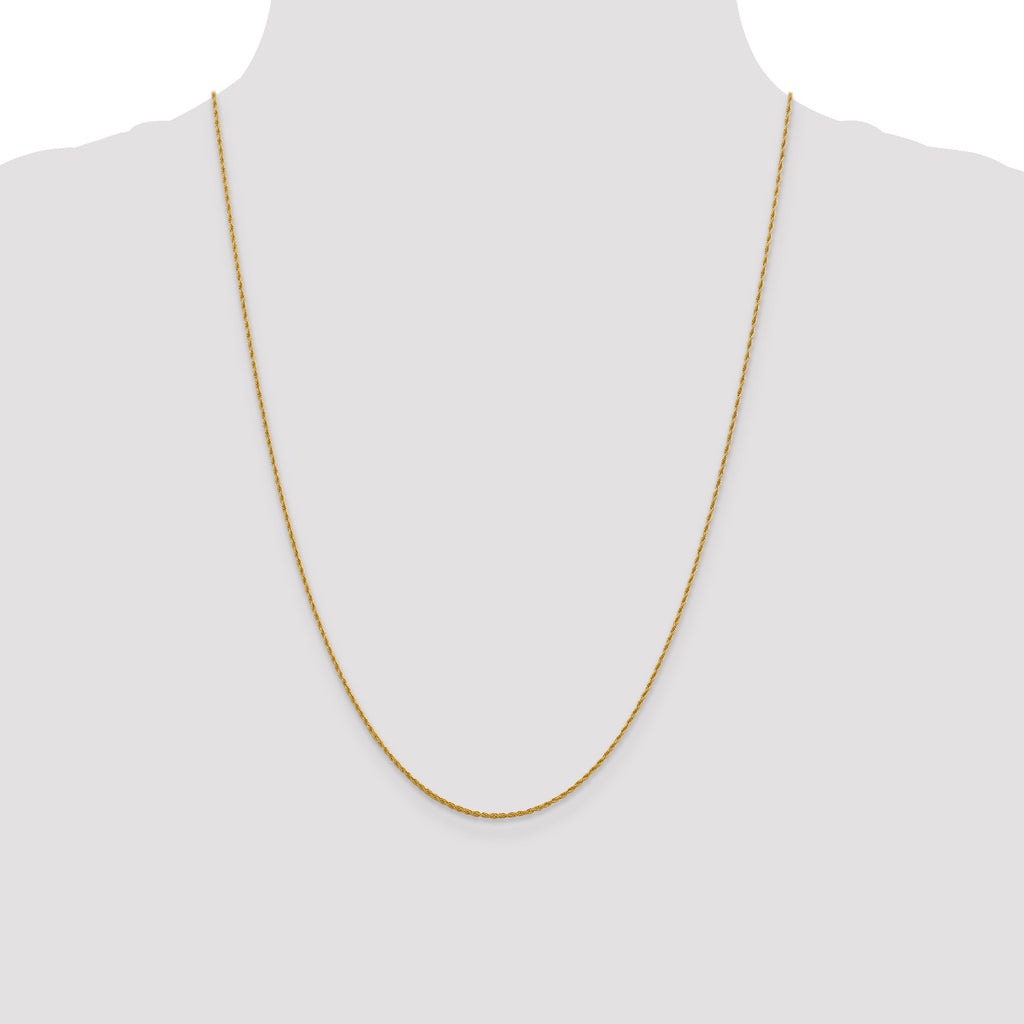 Loose Rope Chain in 10K Yellow Gold, 1.2mm