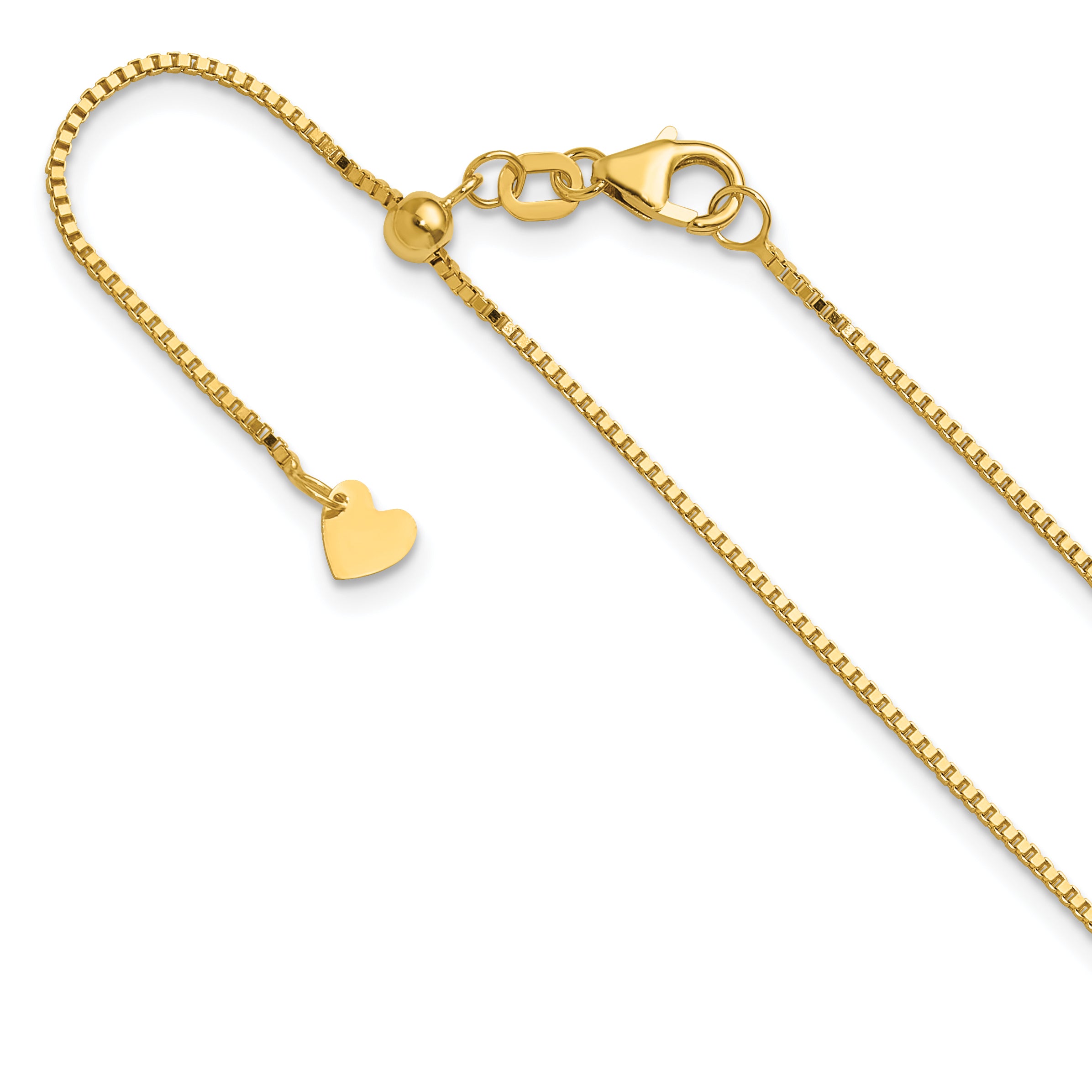 10K Adjustable .9mm Box Chain Main image