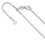 10K White Gold Adjustable .9mm Box Chain