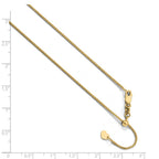 Leslie's 10K Yellow Gold 1 mm Adjustable Wheat Chain