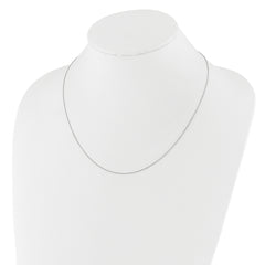 10K White Gold Adjustable 1.1mm D/C Cable Chain