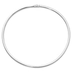 10K 4mm Two-tone Reversible Omega Necklace