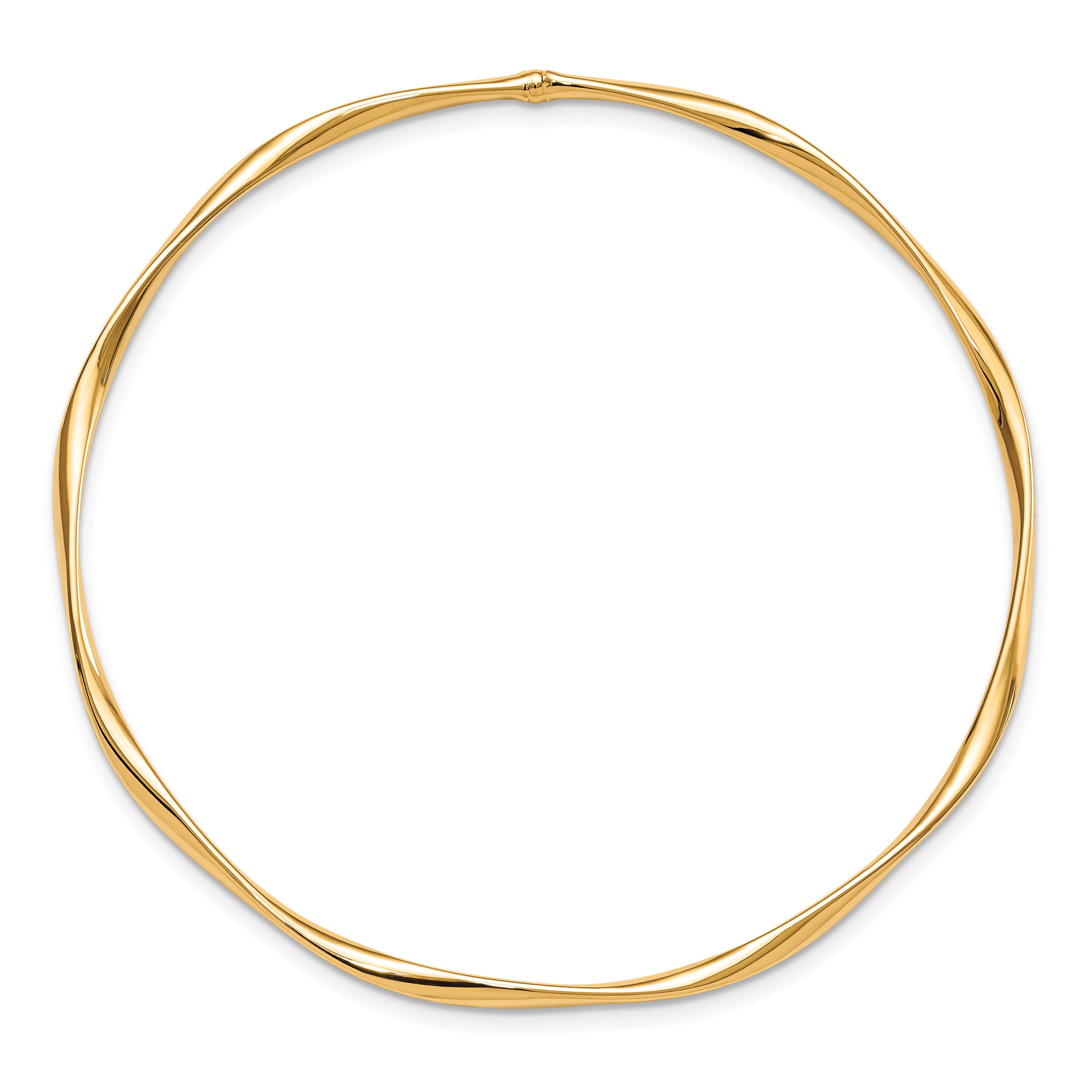 10K Yellow Gold Slip-On Bangle Secondary image