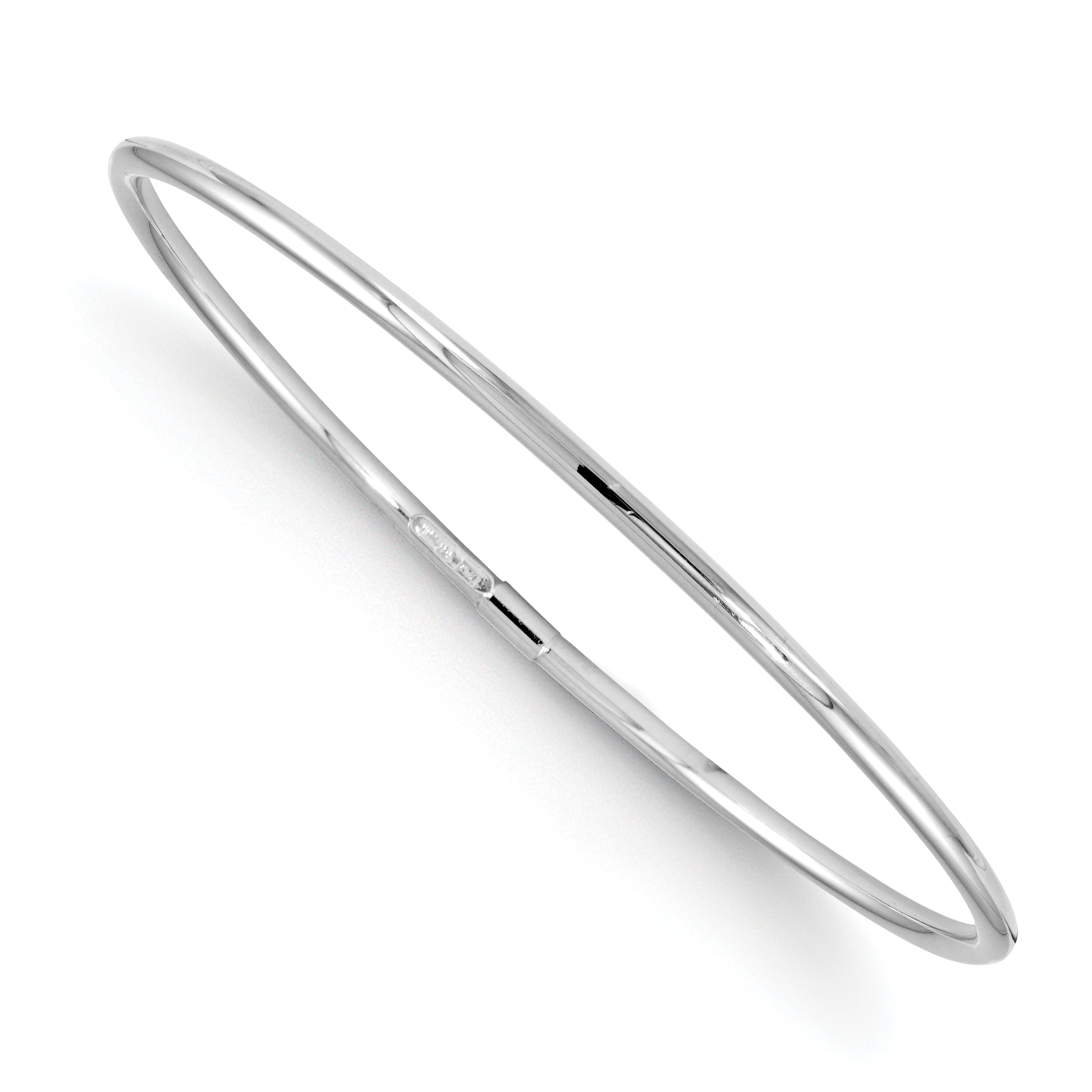 10K White Gold Slip-On Bangle Main image