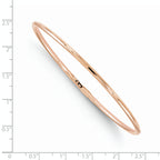 10K Rose Gold Slip-On Bangle