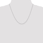 Box Link Chain in 14K White Gold, 0.5mm