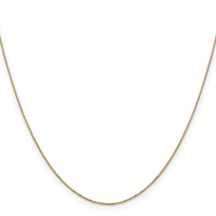 Sophia Jewelers 14K Gold Polished Box Chain Necklace 16 Inch - 16