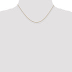 Box Link Chain Necklace in 14K Yellow Gold, 0.5mm