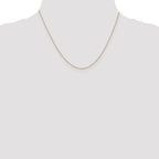 Box Link Chain Necklace in 14K Yellow Gold, 0.5mm
