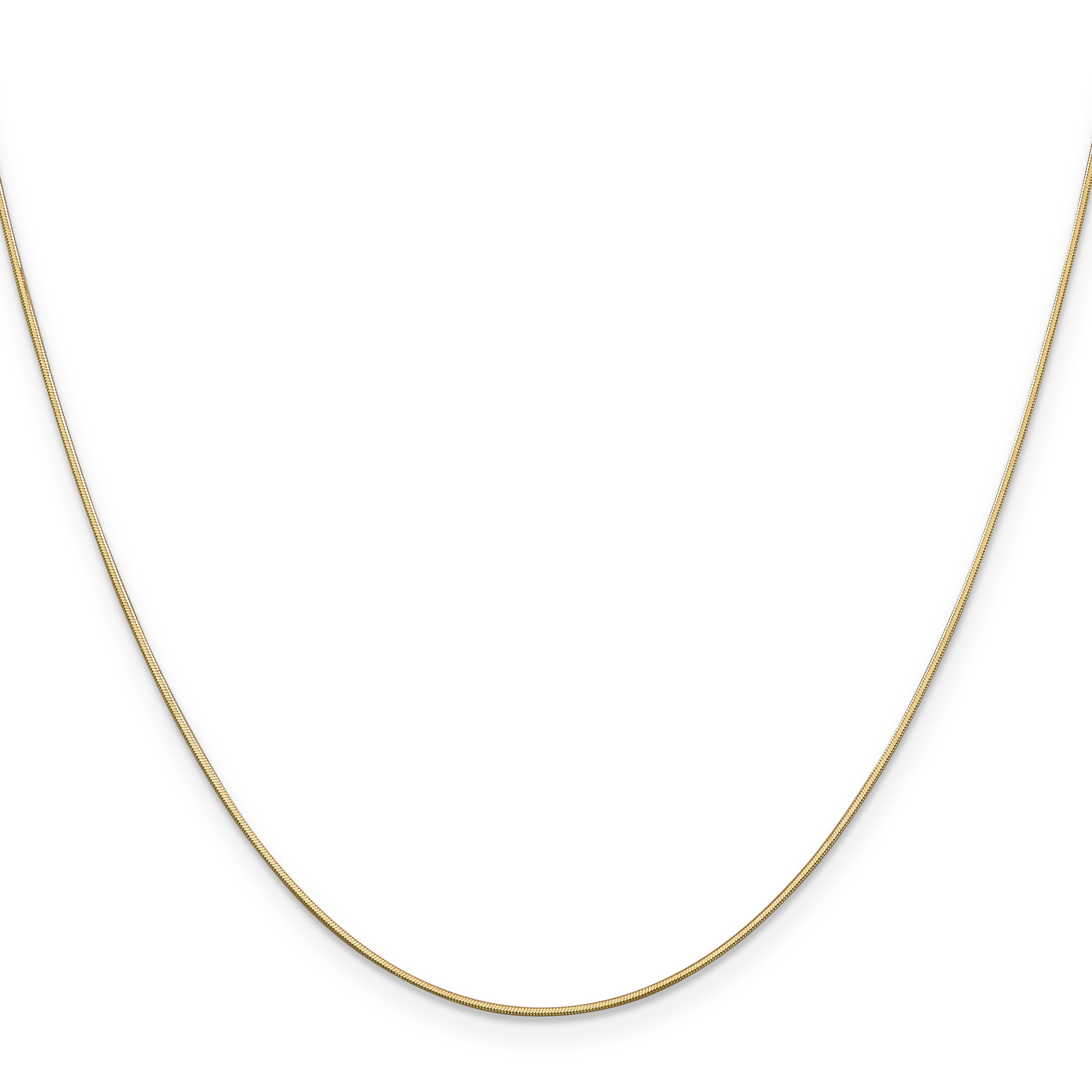 14K .8mm D/C Octagonal Snake Chain