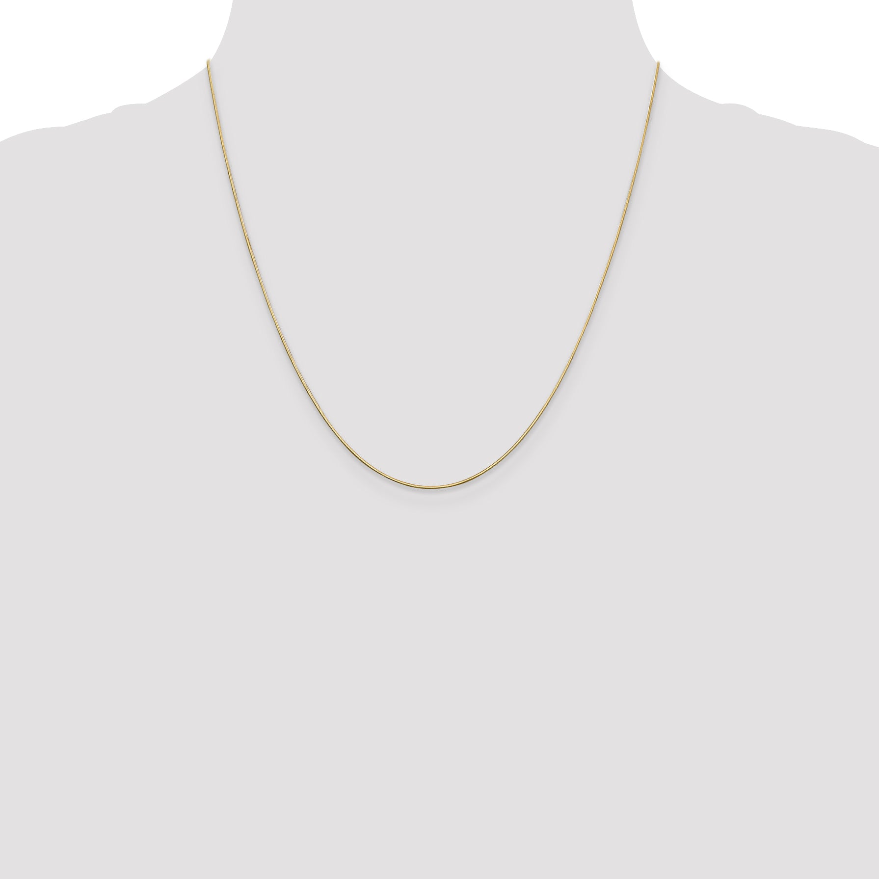 14K .8mm D/C Octagonal Snake Chain