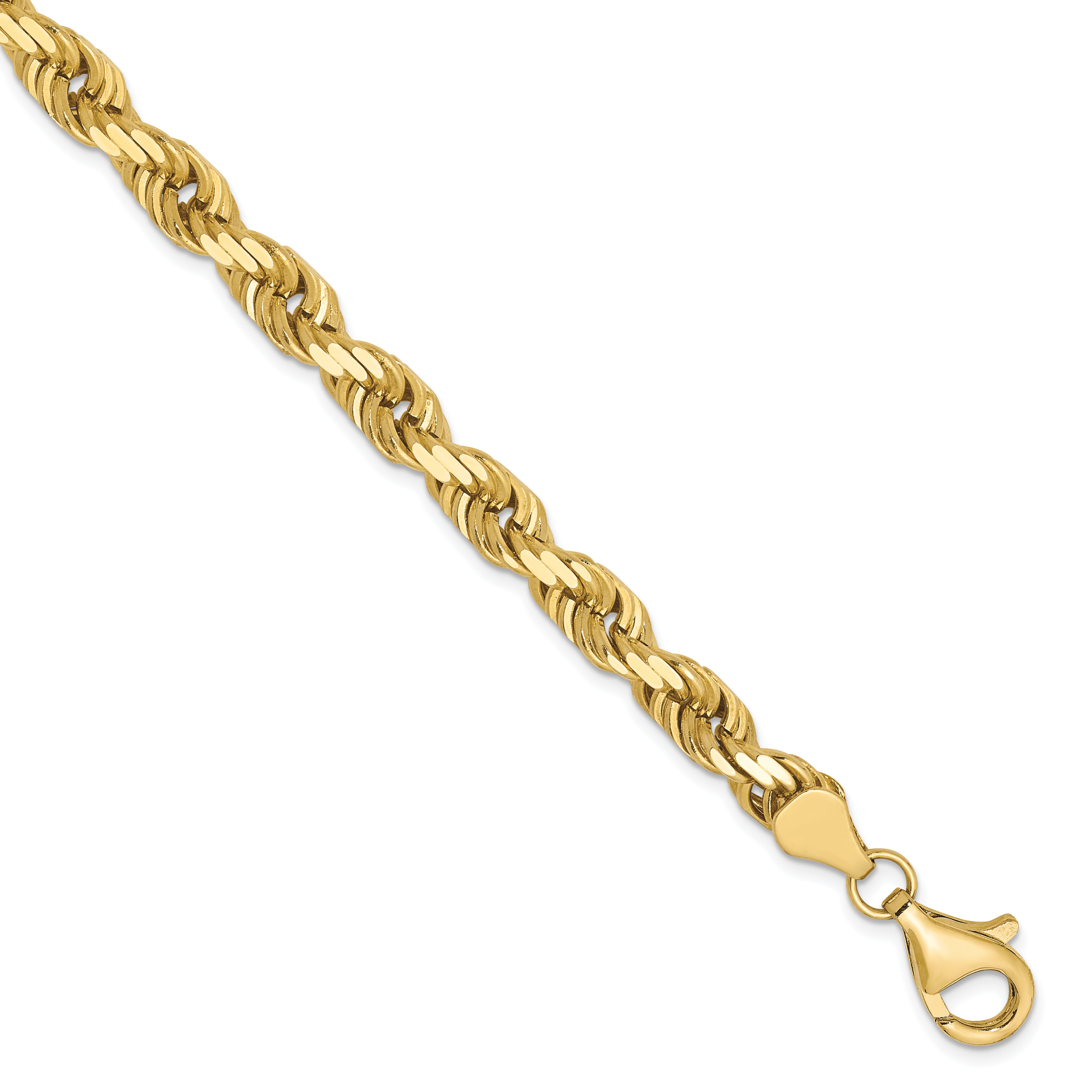 10K 5.5mm Diamond-Cut Rope Chain Main image