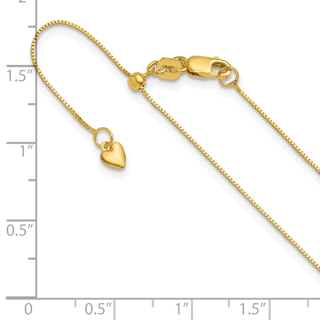 10K Adjustable .7mm Baby Box Chain