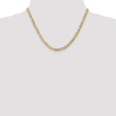 10K 4.5mm Concave Figaro Chain