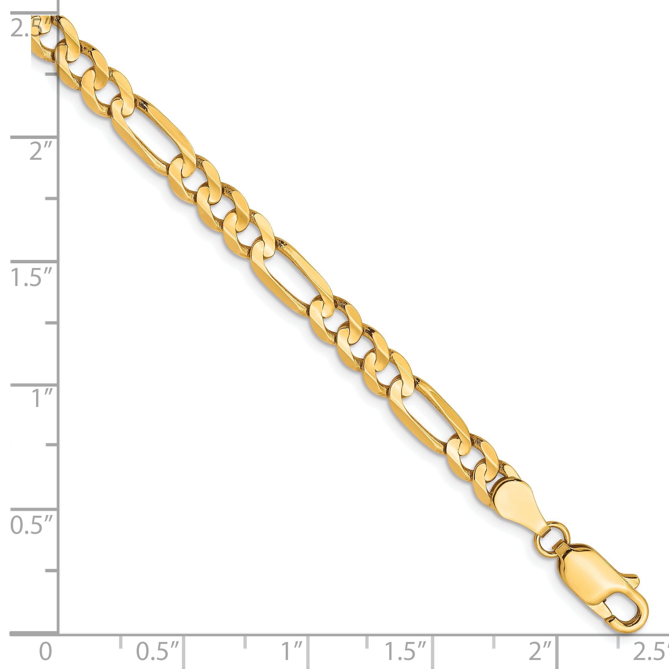 10K 4.5mm Concave Figaro Chain Secondary image
