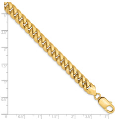 10K 7.3mm Semi-Solid Miami Cuban Chain - 7