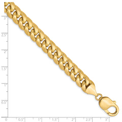 10K Semi-Solid 9.3mm Miami Cuban Chain - 8