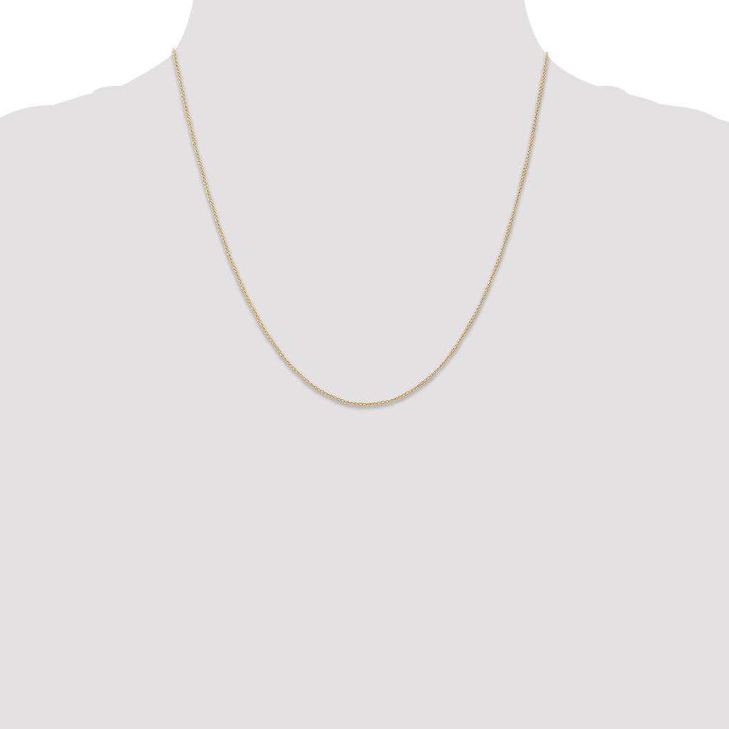 Curb Chain Necklace in 14K Yellow Gold, 0.5mm