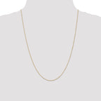 Curb Chain Necklace in 14K Yellow Gold, 0.5mm