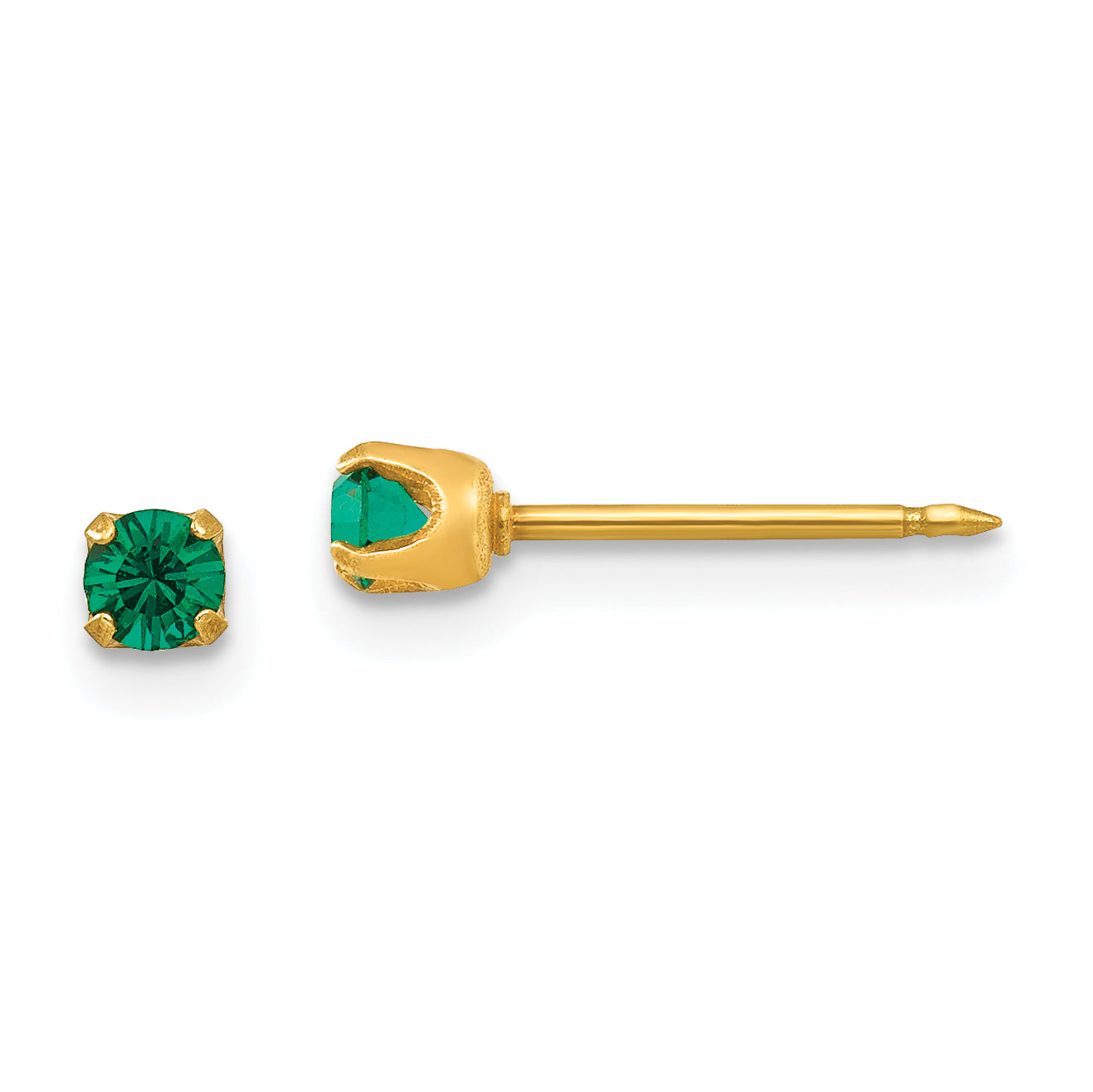 Inverness 14k 3mm May Crystal Birthstone Post Earrings Main image