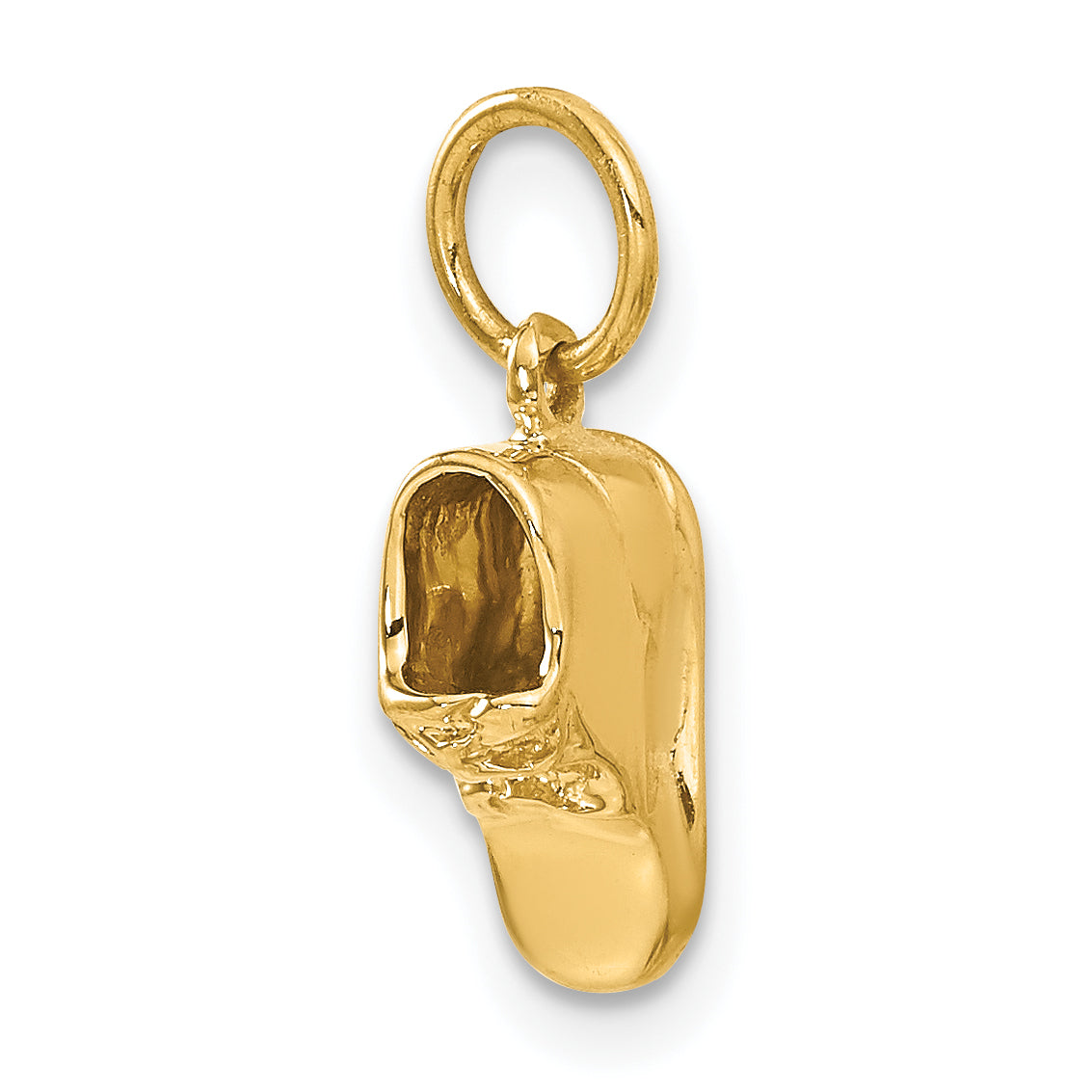 14k  3D Single Baby Shoe Charm