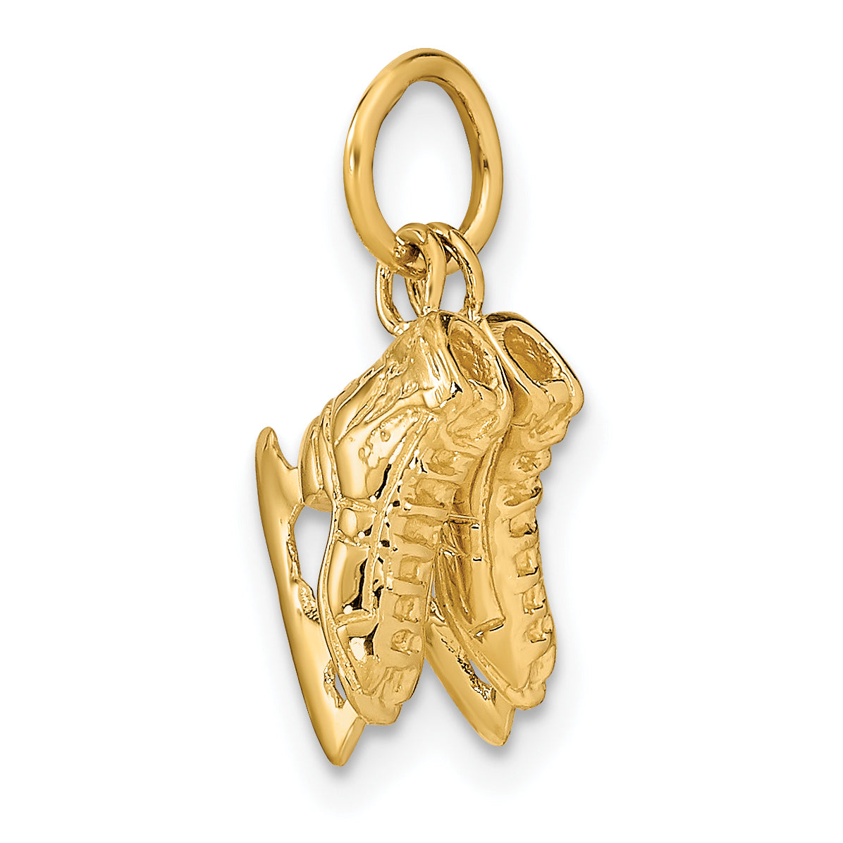 14k 3-D    PAIR    Of Ice Skates Charm Main image