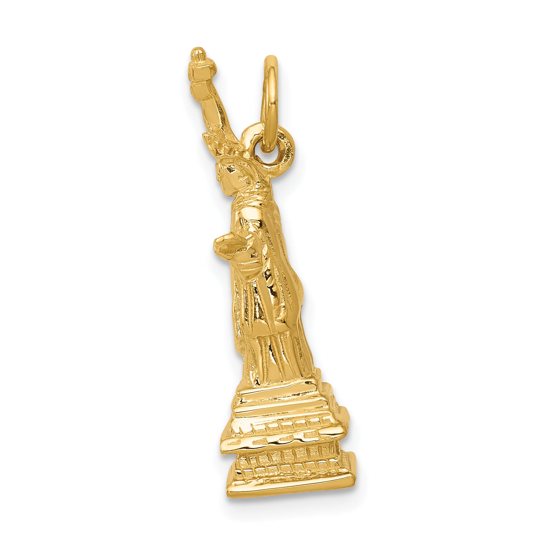 14k  3D Statue Of Liberty Charm