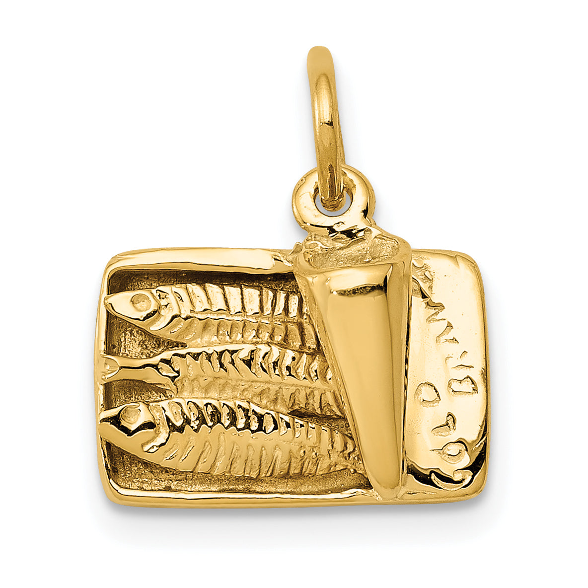 14K 3D Sardine Can Charm Main image