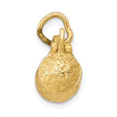 14K Gold 3D Beer Stein Charm with Functional Lid  Themed Pendant
