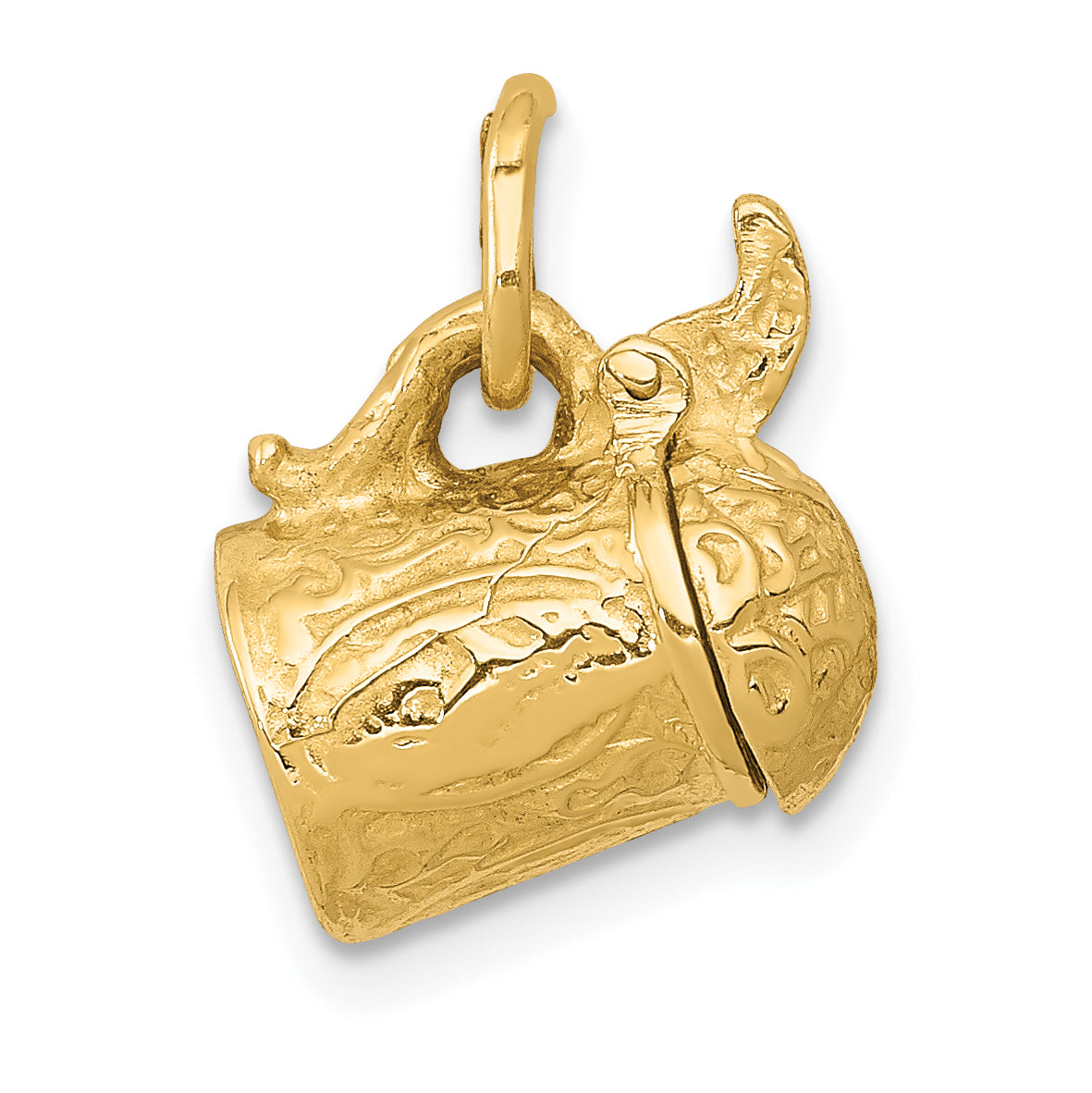 14k 3-D Beer Stein Lid Opens Charm Main image