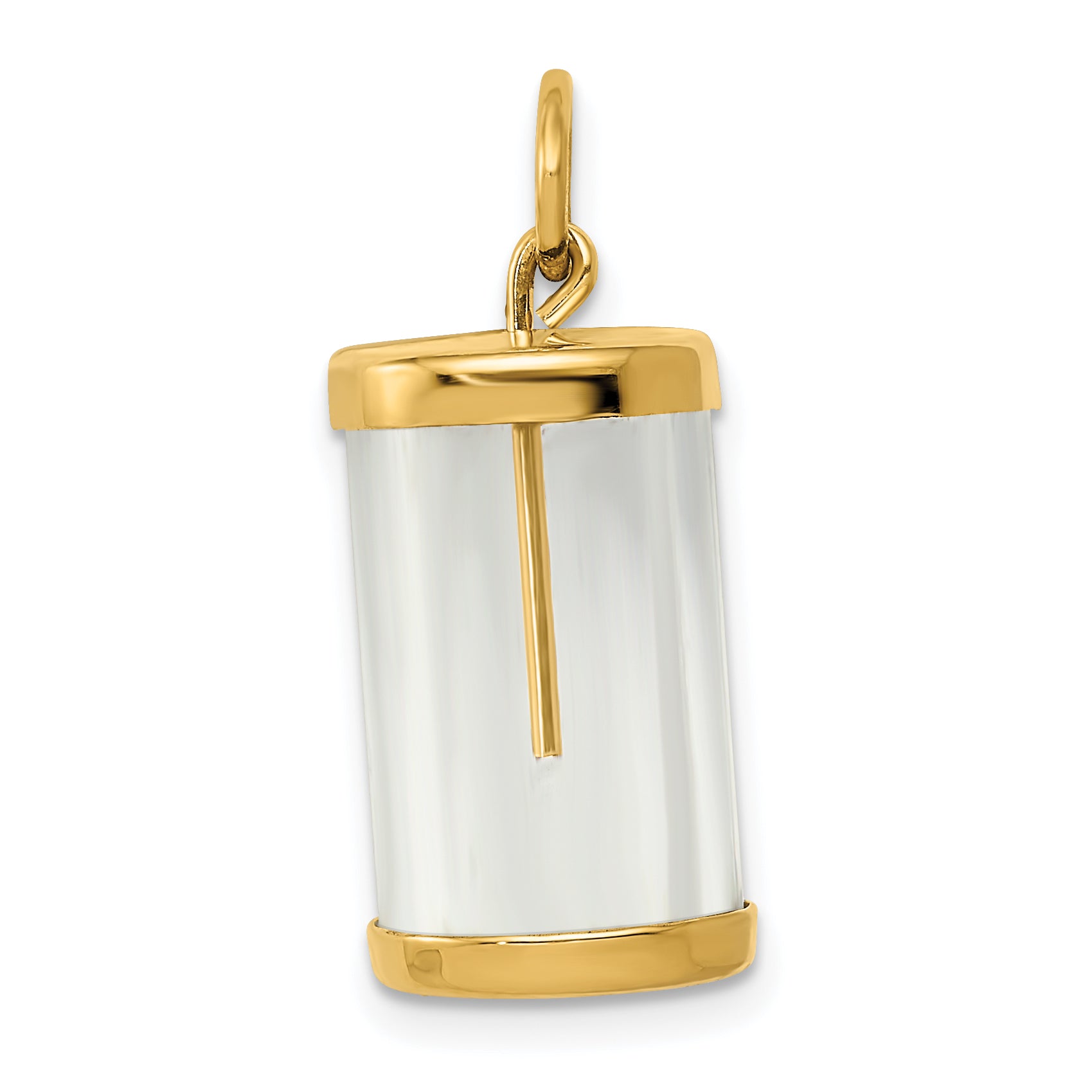 14k Fillable Capsule Charm Main image