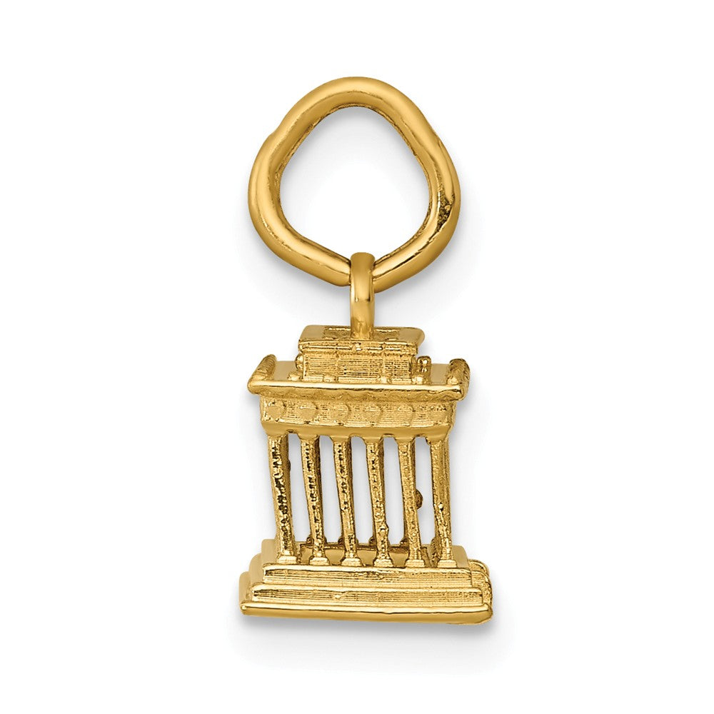 14K Lincoln Memorial Charm