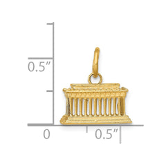 14k Lincoln Memorial Charm