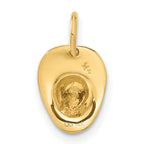 14k  3D Fireman's Hat Charm