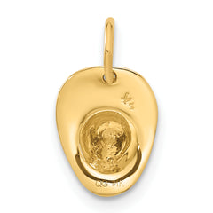 14k  3D Fireman's Hat Charm