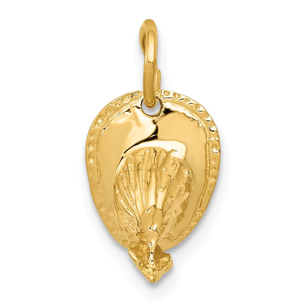 14K Gold 3D Fireman's Hat Charm  Themed & Detailed Design