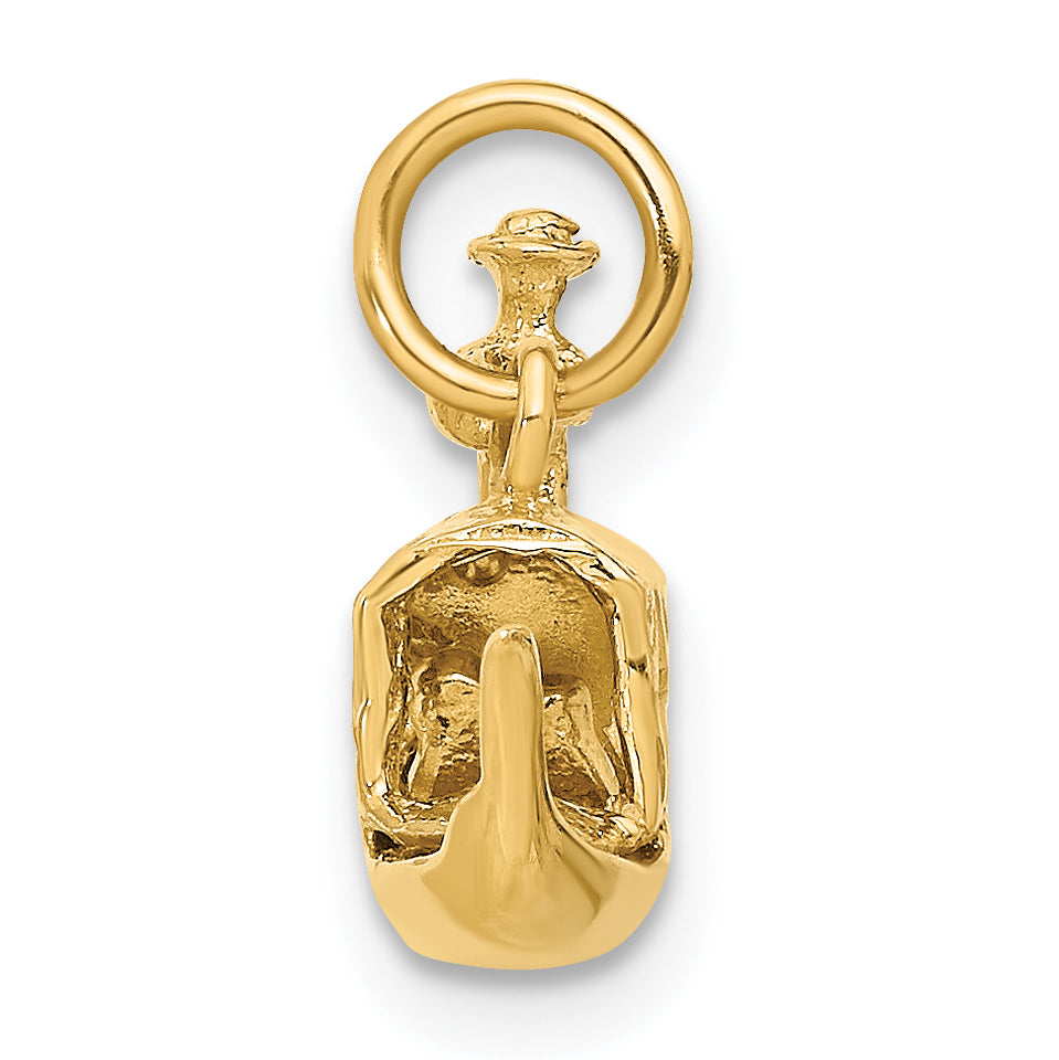 14K Gold 3D Gondola Charm with Polished Finish for Women Secondary image