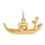 14K  3D Gondola Charm