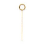 14K Gold Engravable Happy Anniversary Charm with Polished Laser Design