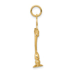 14K Gold Polished 3D Menorah Charm Elegant Themed Pendant