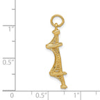 14k 3D Golden Gate Bridge Charm