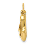 14K 3D Ballet Slippers Charm