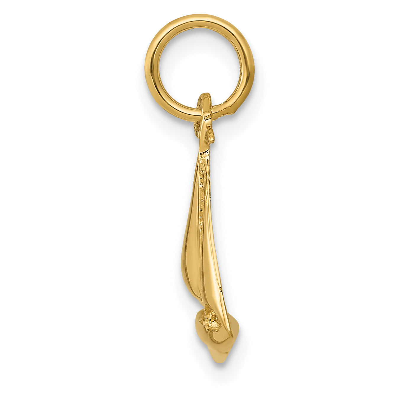 14K Gold 3D Sailboat Charm Elegant Nautical Jewelry by Sophia Jewelers Secondary image