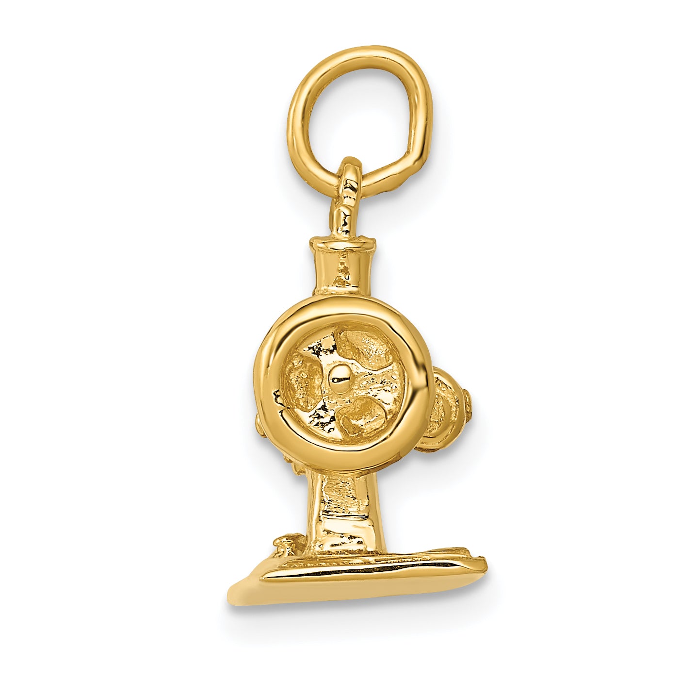 14K Gold Antique 3D Sewing Machine Charm with Polished Finish Secondary image