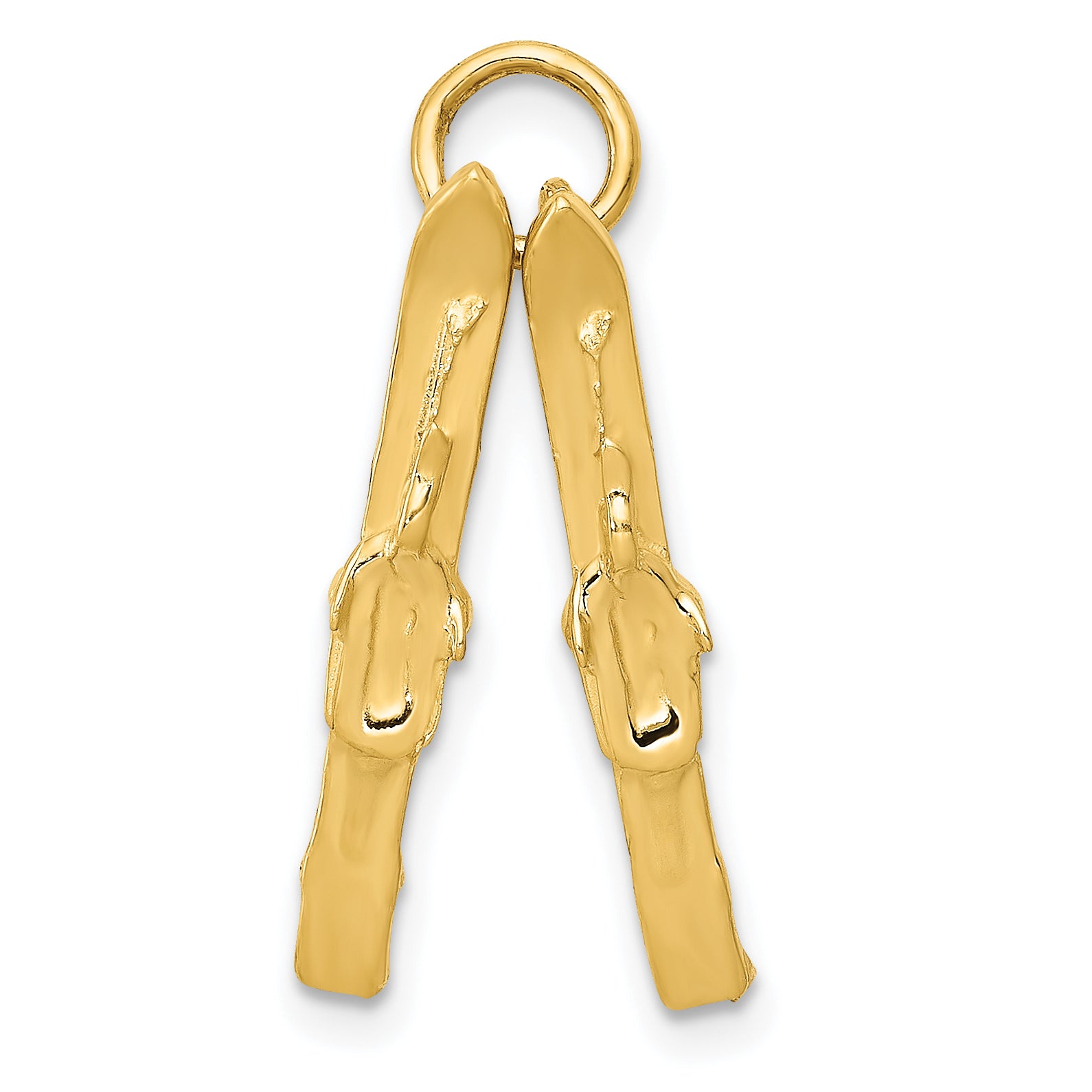 14K 3D Pair Of Skis Charm Main image